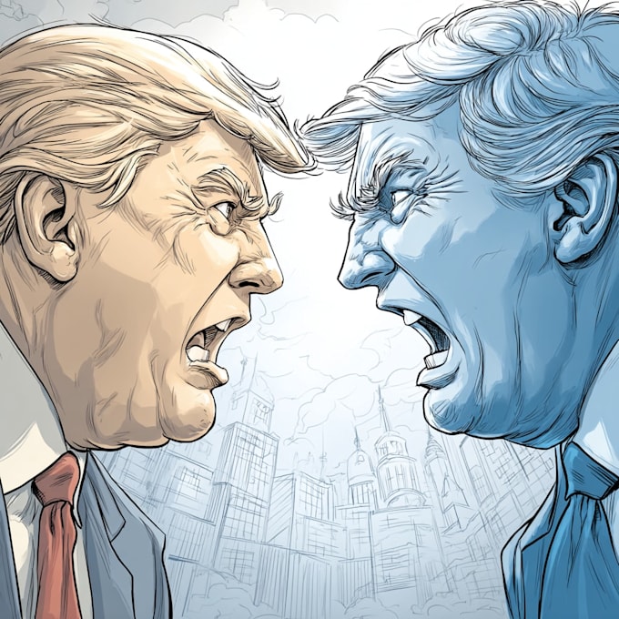 create political and editorial cartoon