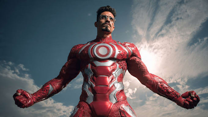 make a superhero character