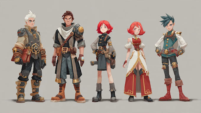 draw your rpg game character design