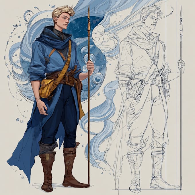 Draw your dnd character art, portrait, fantasy illustration by Takakos ...
