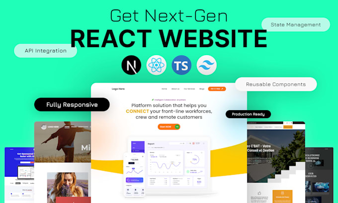 build a modern reactjs frontend for saas or startup