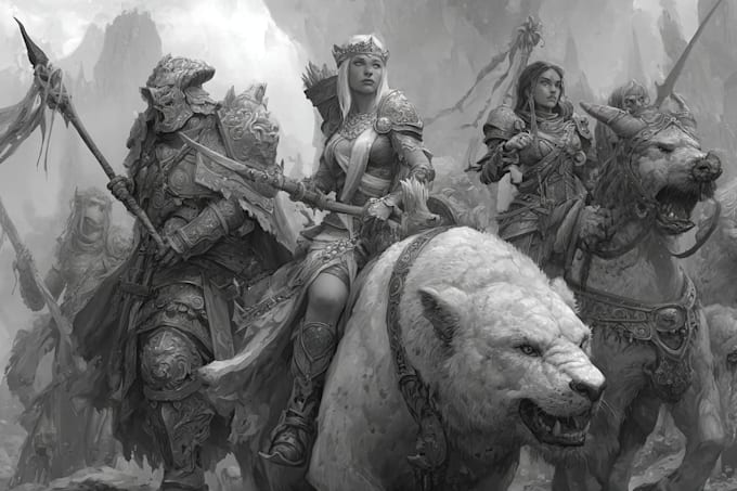 fantasy dnd character illustration