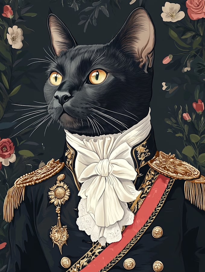 paint a custom pet portrait in watercolour and ink