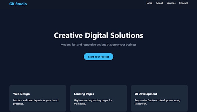 gi will design a modern responsive business website