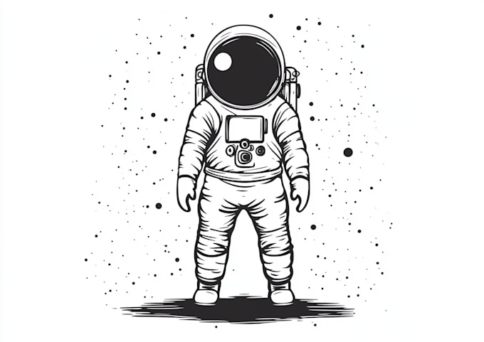 draw you a cool astronaut design