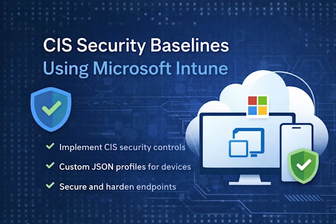 implement cis security baselines in microsoft intune