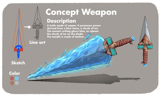 create concept dnd weapon sword item game commercial use