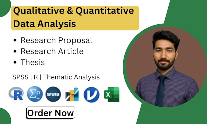 analyze qualitative and quantitative data for research and thesis