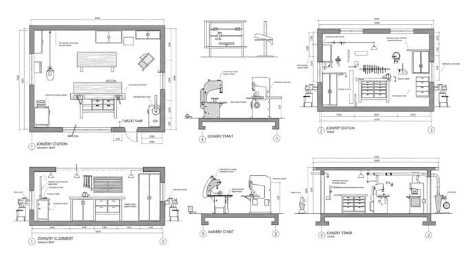 create woodworking and joinery shop drawings