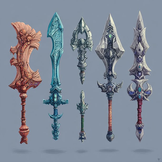 draw your prop or fantasy weapon designs