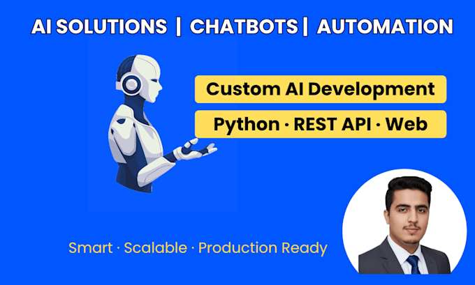develop ai powered web application chatbot and python automation solution