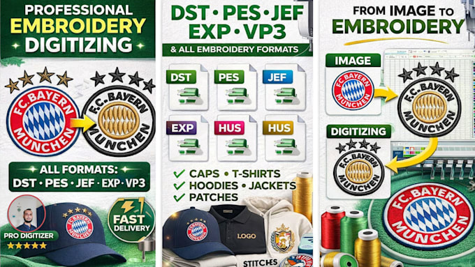 do professional embroidery digitizing for any machine