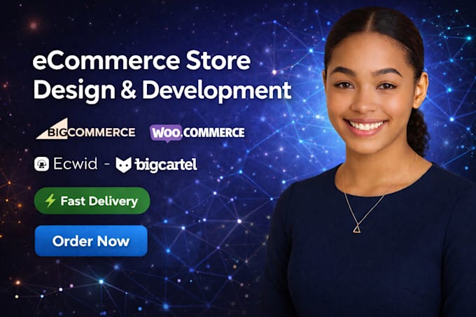 design big commerce big cartel store ecwid website development woocommerce