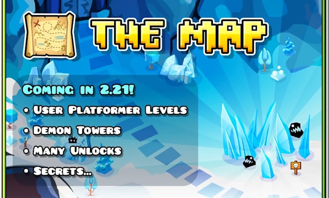 do geometry dash layout gameplay decor thumbnail solo level cube character gd