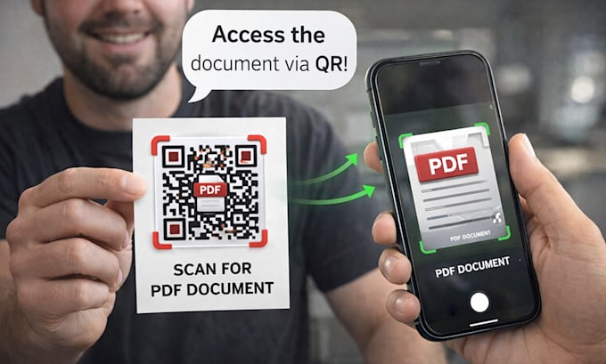 turn your PDF into a qr code that you can update after printing