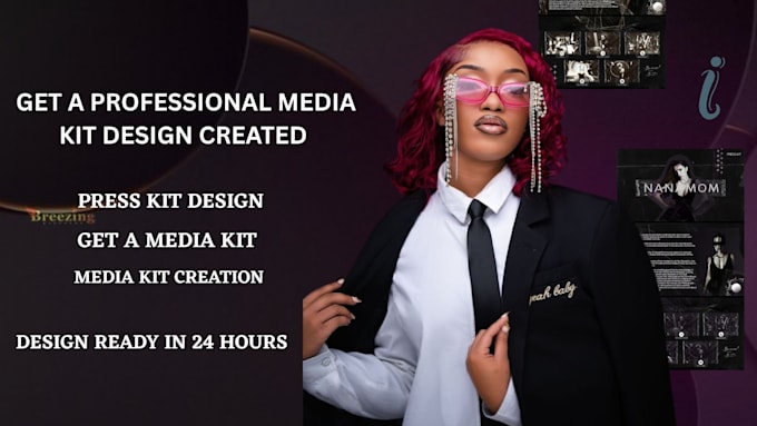 Design one sheet press kit epk and influencer media kit by Fattyraj ...