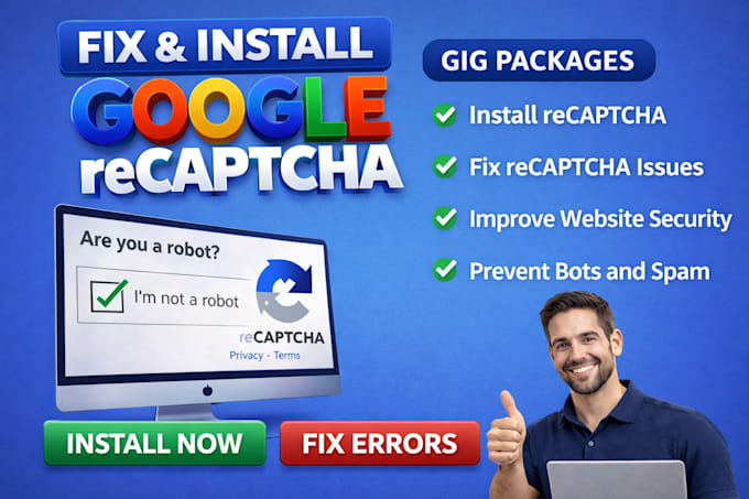 integrate and fix google recaptcha or captcha on your website form