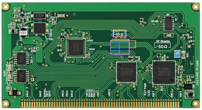 create rf pcb layout using hdi technology and controlled impedance