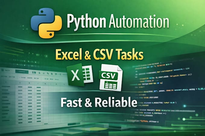 excel CSV python automation