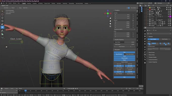 Animaze facial rig,ue mannequin skeleton,nsfw rig,livelink,3d avatar ...