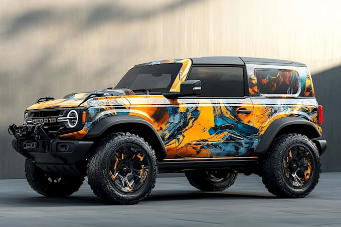 creative custom car wrap, van wrap, truck wrap, trailer wrap