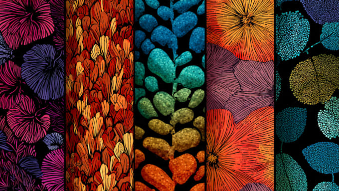 create pattern design for textile fabrics print