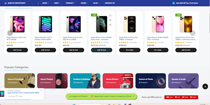 do shopify product listing, upload and product optimization