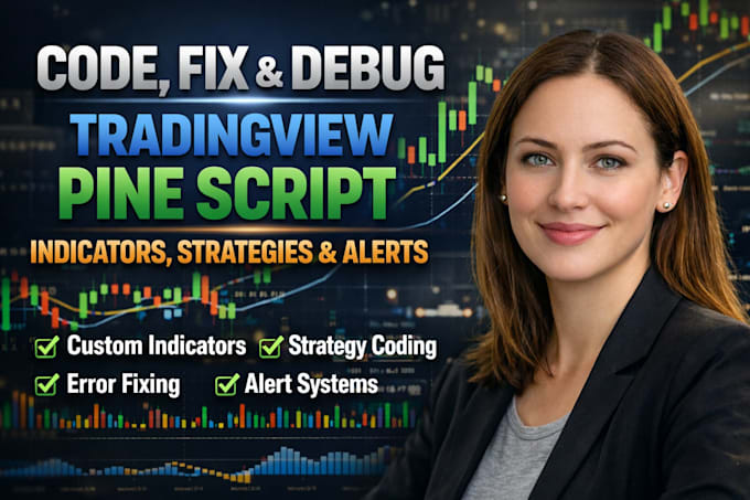 code, fix, debug tradingview pine script indicators, strategies and alerts