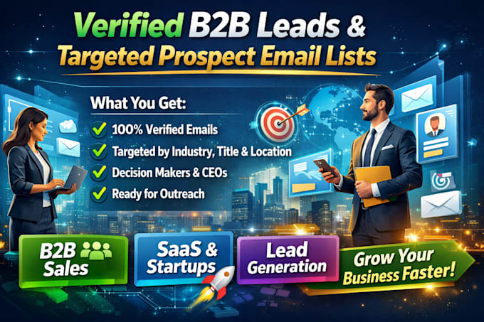 provide verified b2b leads with targeted prospect email lists