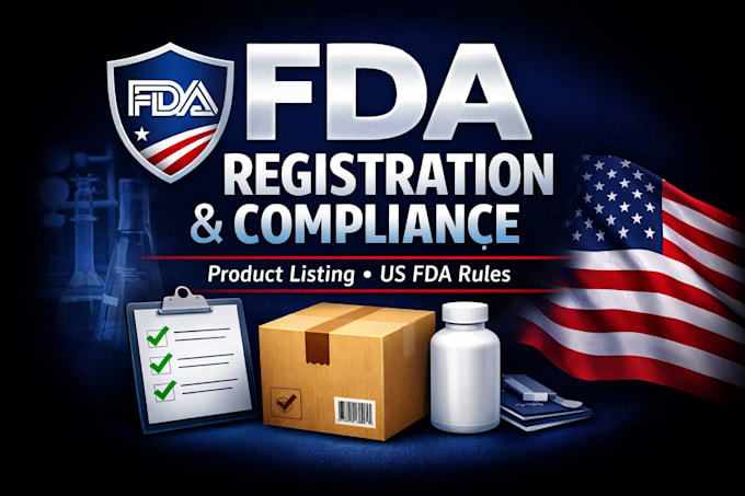 do fda registration, product listing, and full compliance support