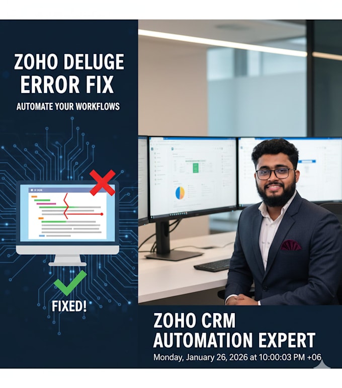 fix zoho CRM deluge errors and automate your business workflows