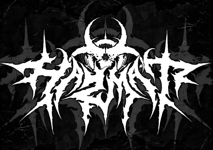 create heavy metal logo typography