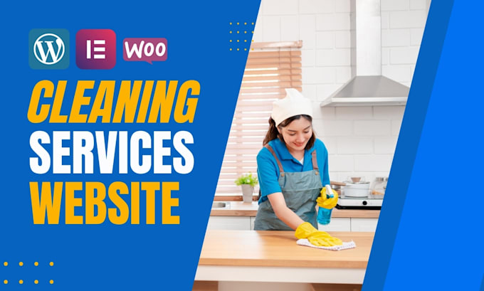 design a wordpress website for cleaning services