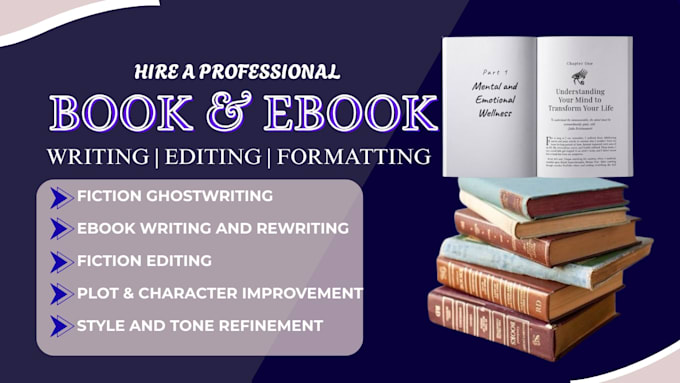 ghostwrite, ebook writer rewrite ebook memoir fiction islamic book promotion