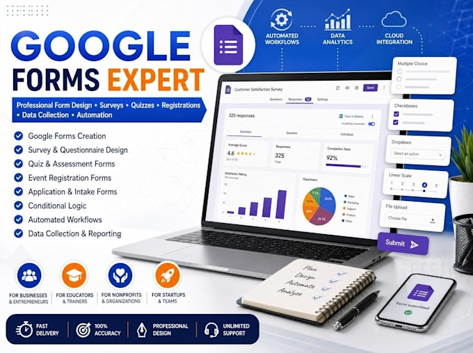 create fillable and interactive online and offline forms