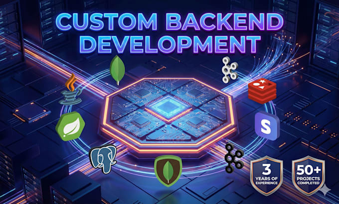 develop backend with java springboot postgresql mongodb kafka stripe integration