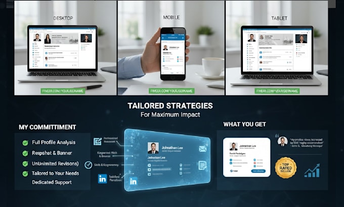 do linkedin profile writing, optimization, and  makeover