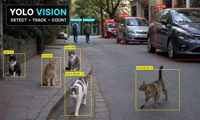 build custom yolo object detection tracking and counting in python