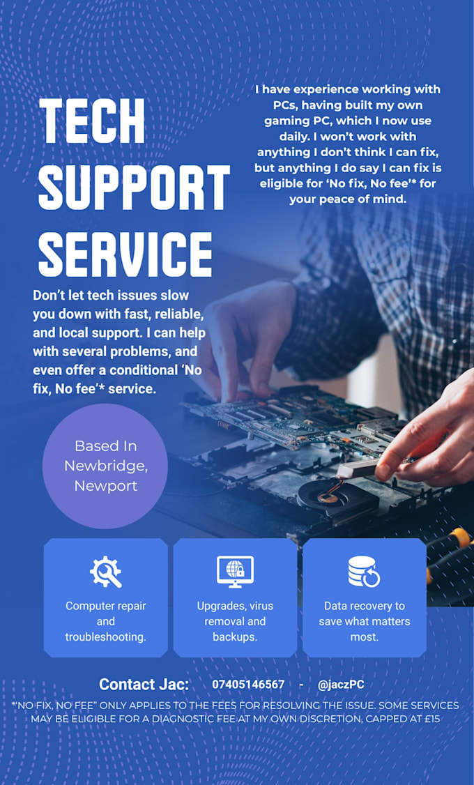 provide remote support to help diagnose, repair or upgrade pcs