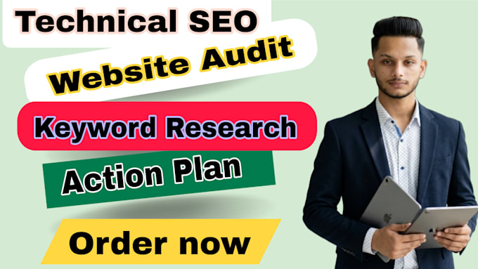 do technical SEO onpage audit backlink analysis keyword research an action plan
