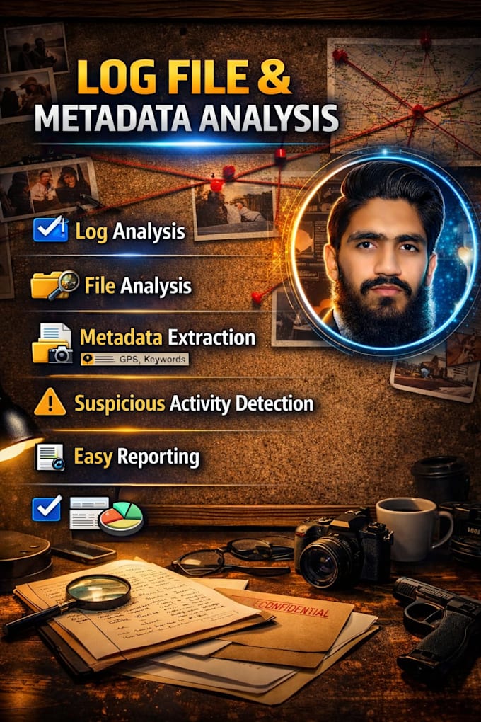 examine digital files and logs for forensic insights