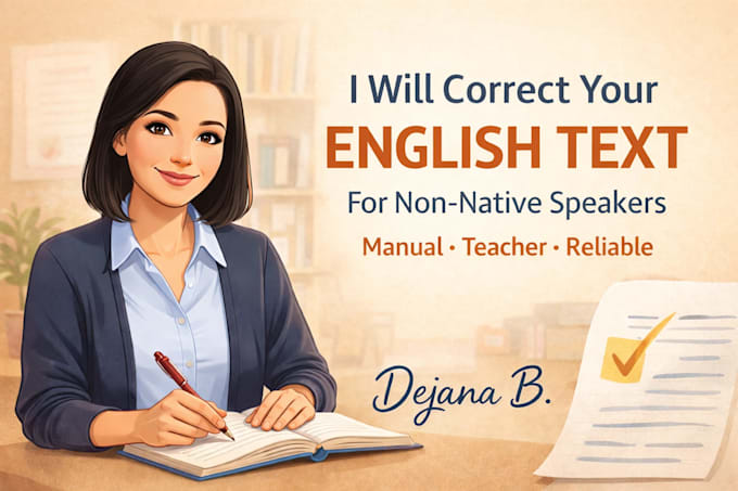 correct english text for non native speakers
