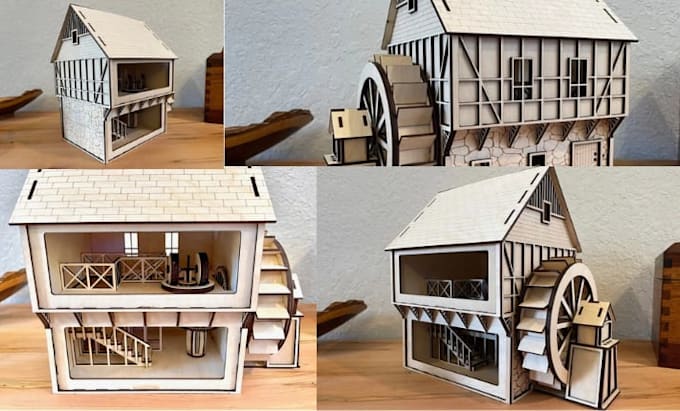 design stl, step, svg, dxf files for cnc, laser cutting and 3d printing