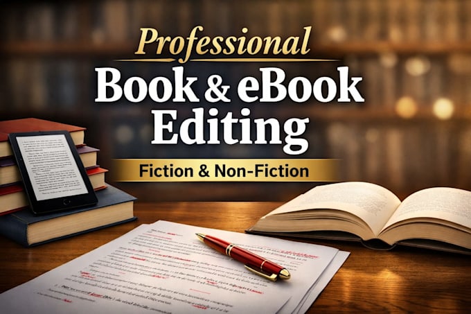 professionally edit and proofread your book or ebook