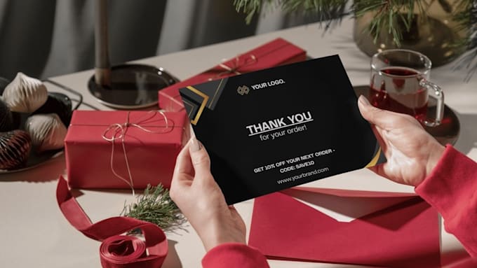 design a thank you card or product insert for amazon ebay