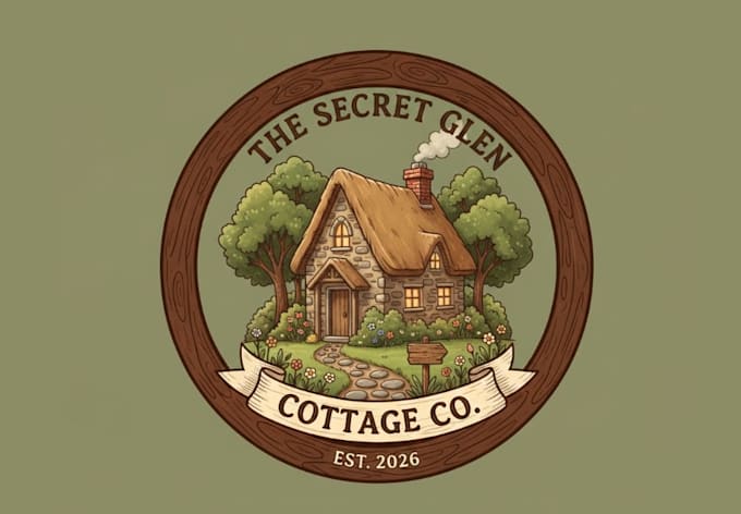 make wonderful and excellent cottage logo design