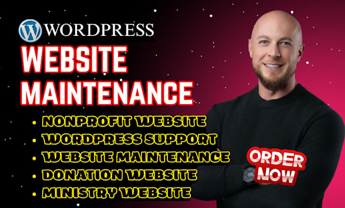 update wordpress nonprofit faith based website monthly ministry donation website