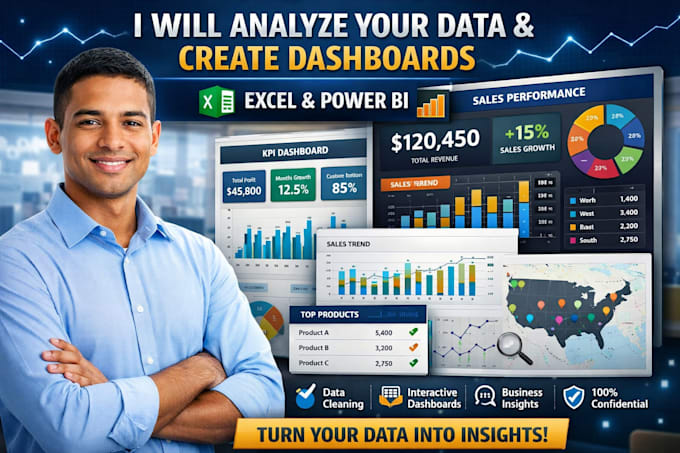 Be your data analyst and annalistic expert for dashboards and data ...