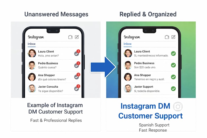 instagram dm support spanish