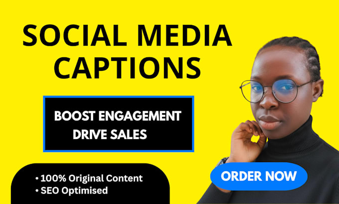write engaging social media captions and posts